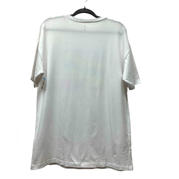 New! BP. short sleeve Make waves t-shirt, cotton, white, size women's small - Picture 2 of 5